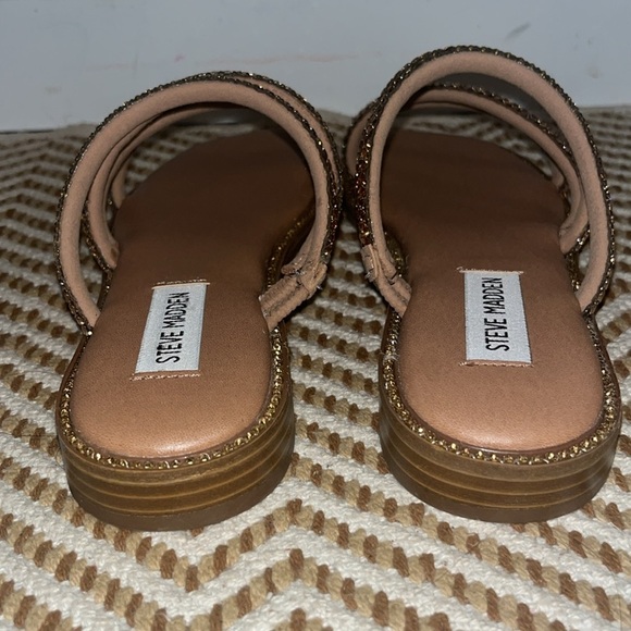 Steve Madden New without tags size 6 Starie gold sparkle sandals - Picture 4 of 5